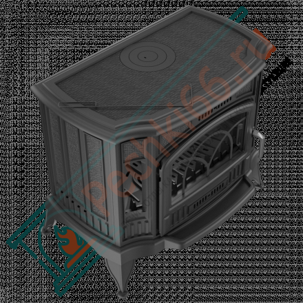 Чугунная печь-камин KOZA K9 ADSR, с регулятором горения (Kratki)