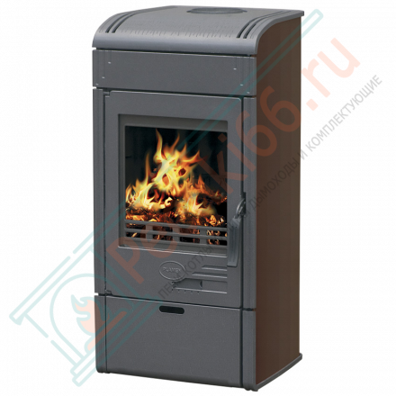 Чугунная печь-камин Vesta, коричневая (Plamen)