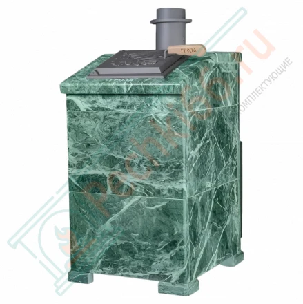 Чугунная печь для бани Гефест Гроза 24 (П) Президент Змеевик (ТехноЛит)