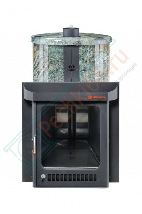 Дровяная банная печь Ферингер Малютка ПФ "Жадеит перенесённый рисунок" до 18 м³