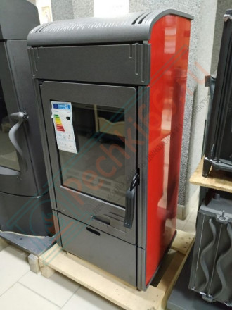 Чугунная печь-камин Vesta, красная (Plamen)