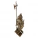 Набор каминный D98051AGK Рыцарь большой (4 предмета, 110 см, античное золото/черный), на подставке в Нижнем Новгороде
