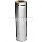 Сэндвич труба для дымохода L=1м (НЕРЖ-430/0,5-ОЦИНК/0,5) d-150/210 (Ferrum GS-Z)