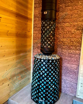 Дровяная банная печь Grill'D Violet World Long Window Max