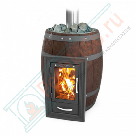 Печь для бани Вариата Inox Люмина КТК Баррель палисандр (T.M.F) до 18 м3