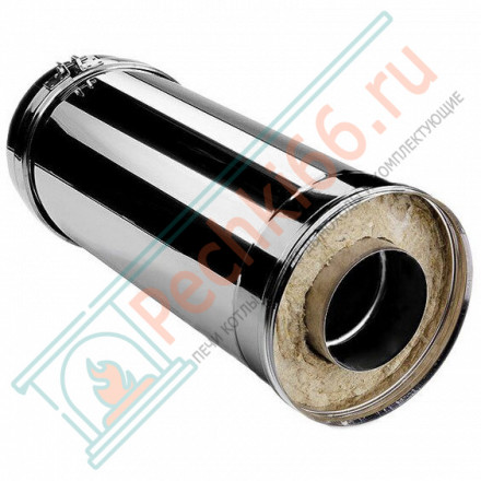 Сэндвич труба V50R с изол L=500 (AISI-321/0,8-ОЦИНК-RAL/0,5) d-104/200 (Вулкан-Cerablanket)