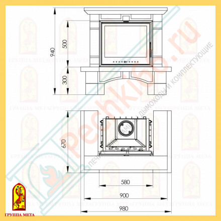 Облицовка Лира 600, бежевый (Мета)