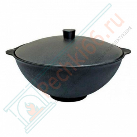 Казан чугунный с крышкой 8л. (Балезино)