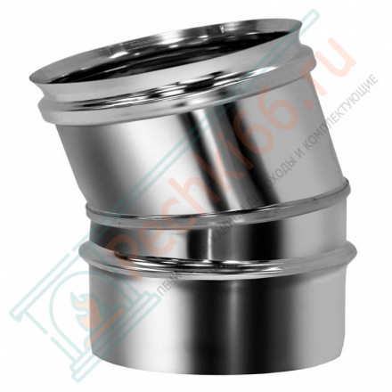Отвод одностенный 15° (AISI-321/0,8мм) d-180 (Вулкан)
