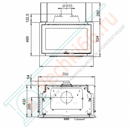 Чугунная топка I 620 F (Jotul)