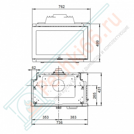 Чугунная топка I 620 FL (Jotul)
