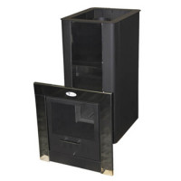 Чугунная печь для бани Торнадо 18М2 МД, дверца со стеклом (Компакт) до 18 м³