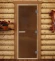 Дверь для бани и сауны Престиж лайт бронза матовая, 1900х700 по коробке (DoorWood) в Нижнем Новгороде