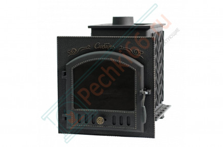 Чугунная банная печь "Сибирь-25" (дверка 545х545) под обкладку (Сибирь-Премиум)