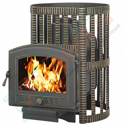 Чугунная печь для бани Легенда Ковка 28 224 (Везувий) до 30 м3