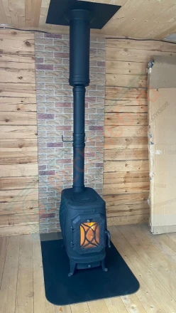 Чугунная печь Теплодар "Verona" под ключ (монтаж 08.2024)