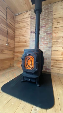 Чугунная печь Теплодар "Verona" под ключ (монтаж 08.2024)