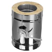 Задвижка повортная с механизмом фиксации V50R с изол (AISI-321/0,8-AISI-304/0,5) d-120/220 (Вулкан-Cerablanket) Задвижка повортная с механизмом фиксации V50R с изол (AISI-321/0,8-AISI-304/0,5) d-120/220 (Вулкан-Cerablanket)