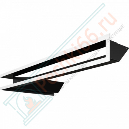 Каминная решетка угловая Luft 40X80X9 сталь (Kratki)