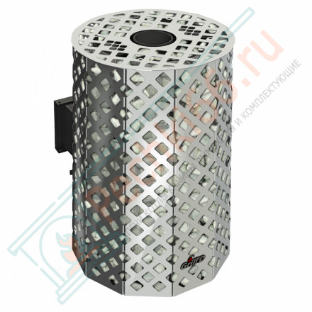 Дровяная банная печь Grill'D Violet Steel Romb Long (Камень колотый 100 кг)