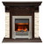 Электрокаминокомплект Luxemburg (каменный) - Сланец/Темный дуб с очагом Chesford
