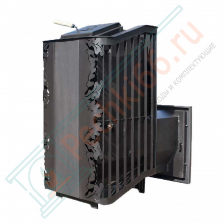 Банная печь Терма Каменка удлиненная топка, панорама (Варвара)