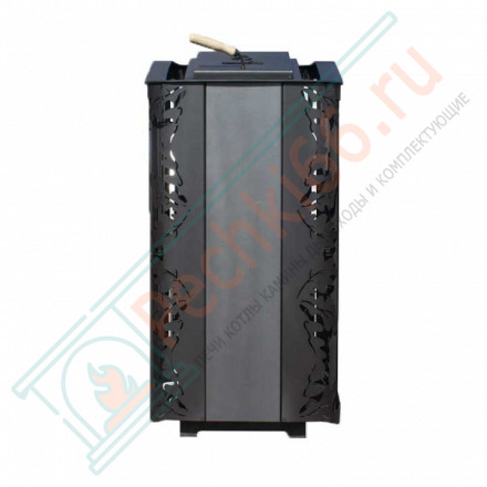 Банная печь Терма Каменка удлиненная топка, панорама (Варвара)