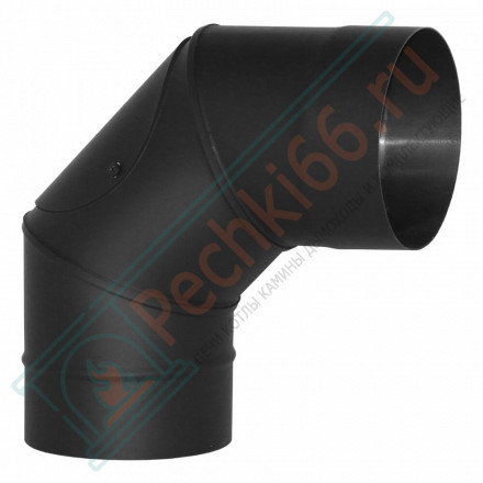 Отвод VBR 90º с ревизией, черный (НЕРЖ-439/0,8) d-150 (Вулкан)