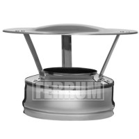 Оголовок для сэндвич дымохода (НЕРЖ-430/0,5-НЕРЖ-430/0,5) d-120/200 (Ferrum GS)