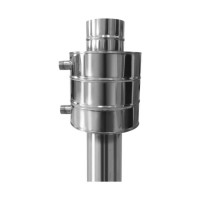 Теплообменник (НЕРЖ-304/0,8мм) 18 л, d-104 мм (Вулкан)