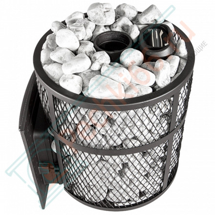 Печь банная "Атмосфера М" короткий топливный тоннель сетка (ProMetall)