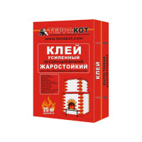 Клей усиленный "Терракот" жаростойкий, 25 кг (Терракот)