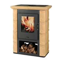 Печь-камин Borgholm keramik, Бежевая (Thorma) до 165 м3