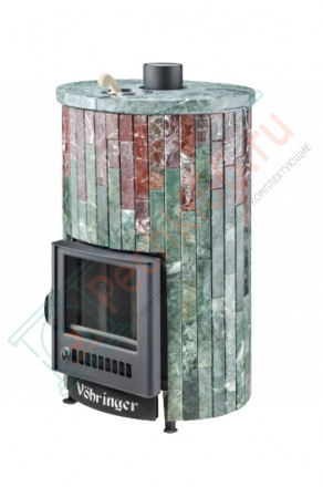 Печь для бани УЮТ-25 "Змеевик + Россо Леванте" (Ферингер)