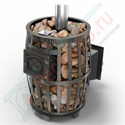Чугунная печь для бани Русский пар ковка 18 (240) (Везувий)