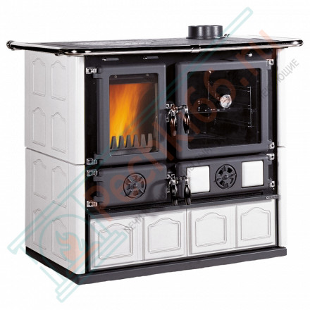 Печь с варочной поверхностью Rosa Maiolica, цвет белый (La Nordica)