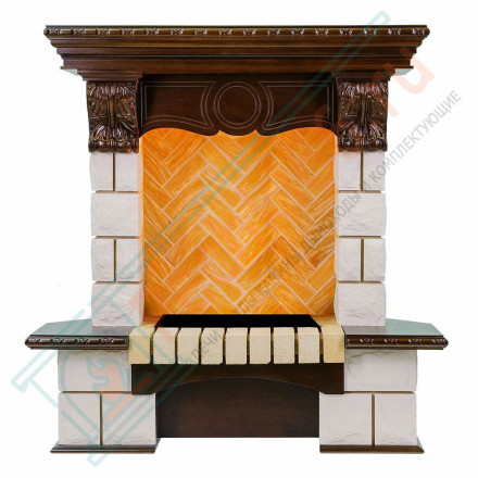 Портал Pierre Luxe угловой - Темный дуб / Шампань (Высота 975мм)