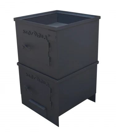 Печь для бани вертикальная мини, бак 100 л, до 18 м3