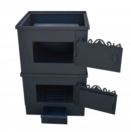 Печь для бани вертикальная мини, бак 100 л, до 18 м3