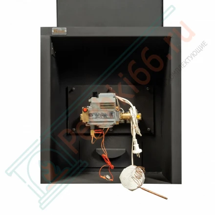 Газовая печь для бани № 06-ГТ 20 в готовой кирпичной облицовке (Тройка) до 18 м3