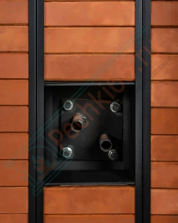 Газовая печь для бани № 06-ГТ 20 в готовой кирпичной облицовке (Тройка) до 18 м3