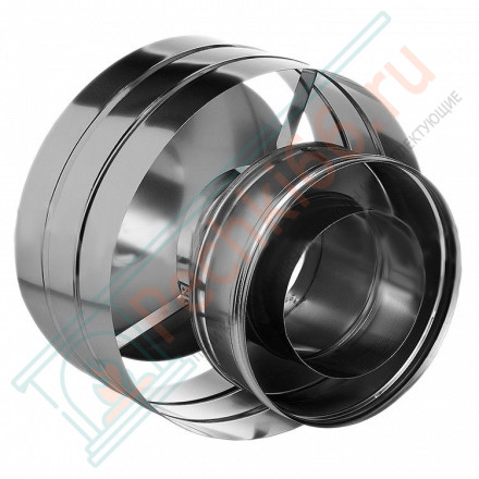 Дефлектор на трубу с изол (НЕРЖ-321/0,5-НЕРЖ-439/0,5) d-115/200 (Дымок-Lux)